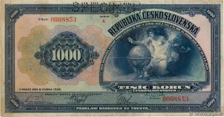 Czechoslovakia 1.000 Korun, 1932 image