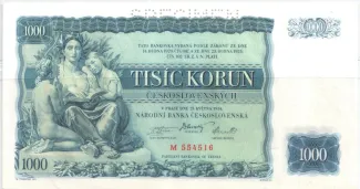 Czechoslovakia 1.000 Korun, 1934 image
