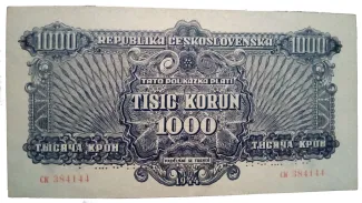 Czechoslovakia 1.000 Korun, 1944 image