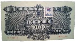 Czechoslovakia 1.000 Korun, 1945 image