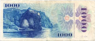 Czechoslovakia 1.000 Korun, 1985 reverse