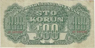 Czechoslovakia 100 Korun, 1944 image