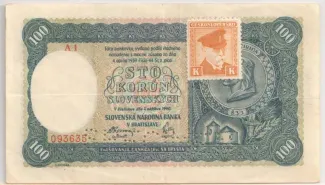 Czechoslovakia 100 Korun, 1945 image
