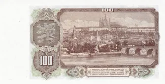 Czechoslovakia 100 Korun, 1953 reverse