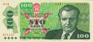 Czechoslovakia 100 Korun, 1989 image