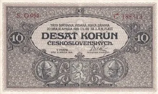 Czechoslovakia 10 Korun 1919, 1919 image