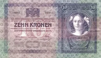 Czechoslovakia 10 Korun, 1919 reverse