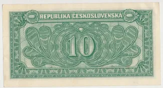 Czechoslovakia 10 Korun, 1950 reverse