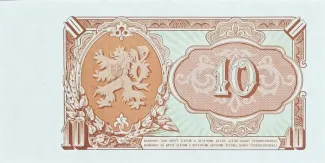 Czechoslovakia 10 Korun, 1953 reverse