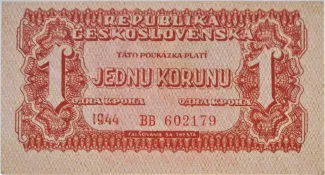 Czechoslovakia 1 Koruna, 1944 image