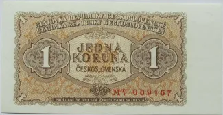 Czechoslovakia 1 Koruna, 1953 image