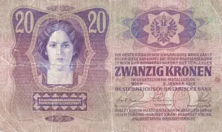 Czechoslovakia 20 Korun, 1919 reverse