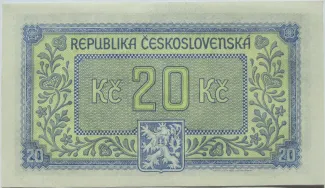 Czechoslovakia 20 Korun, 1945 reverse
