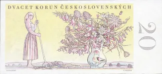 Czechoslovakia 20 Korun, 1949 reverse