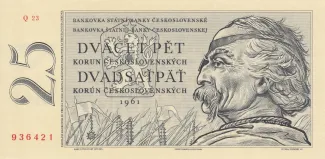 Czechoslovakia 25 Korun, 1961 image