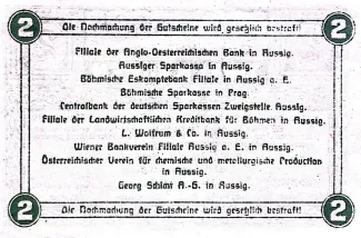 Czechoslovakia 2 Kronen, 1918 reverse