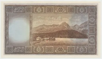 Czechoslovakia 500 Korun, 1945 reverse