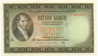 Czechoslovakia 500 Korun, 1946 image