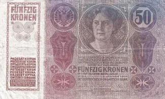 Czechoslovakia 50 Korun, 1919 reverse