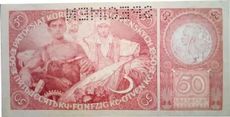 Czechoslovakia 50 Korun, 1929 reverse