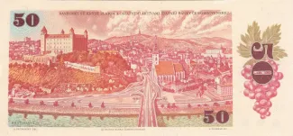 Czechoslovakia 50 Korun, 1987 reverse