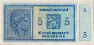 Czechoslovakia 5 Korun, 1938 reverse