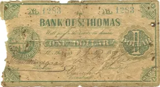 Danish West Indies 1 Dollar, 1889 obverse