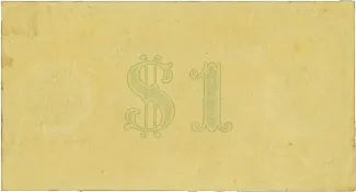 Danish West Indies 1 Dollar, 1889 reverse