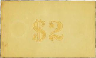 Danish West Indies 2 Dollars, 1889 reverse