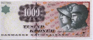 Denmark 1.000 Kroner, 1998 obverse
