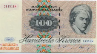 Denmark 100 Kroner "Møl", 1994-1998 obverse