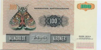 Denmark 100 Kroner "Møl", 1994-1998 reverse