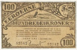 Denmark 100 Kroner, 1940 obverse