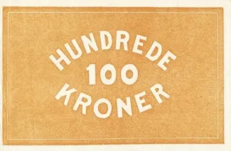 Denmark 100 Kroner, 1940 reverse