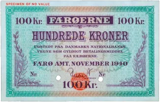 Denmark 100 Kroner, 1940 obverse