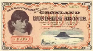 Denmark 100 Kroner, 1953-1967 obverse