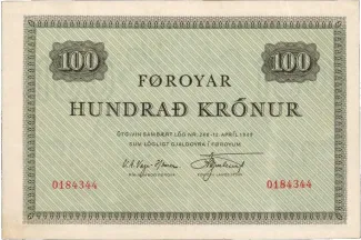 Denmark 100 Krónur, 1949 obverse