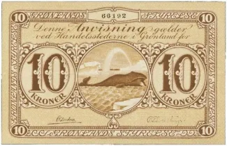 Denmark 10 Kroner, 1926-1945 obverse