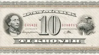 Denmark 10 Kroner, 1950-1957                (1954-1957) obverse