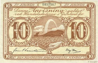 Denmark 10 Kroner, 1953-1967 obverse
