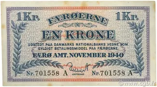 Denmark 1 Krone, 1940 obverse
