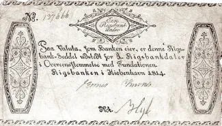 Denmark 1 Rigsbankdaler, 1813-1815 obverse