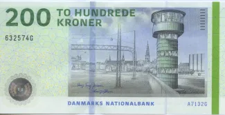 Denmark 200 Kroner, 2010-2016 obverse
