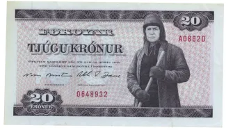 Denmark 20 Krónur, 1986-1988                (1987-1988) obverse