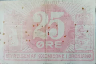 Denmark 25 Øre, 1913 reverse