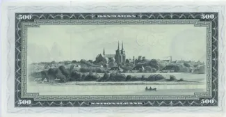 Denmark 500 Kroner, 1963-1967 reverse