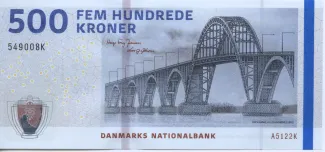 Denmark 500 Kroner, 2010-2016 obverse