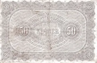 Denmark 50 Kroner, 1904-1907 reverse