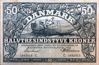 Denmark 50 Kroner, 1938-1942 obverse