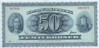 Denmark 50 Kroner, 1961-1970 obverse